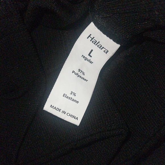 Halara REGULAR Length High Waisted Side Pocket Wide Leg Waffle Work NEW!!!🖤 - Picture 12 of 12